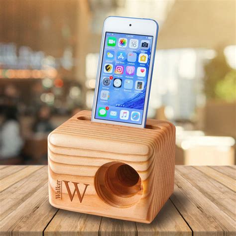 Personalized Wooden Phone Speaker