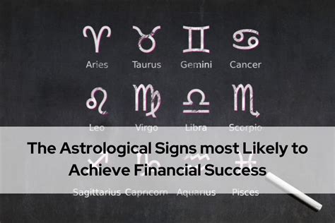 The Astrological Signs Most Likely To Achieve Financial Success