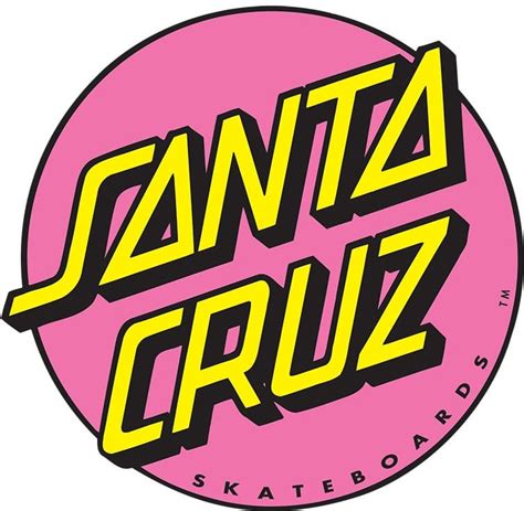 The largest online collection of skateboard stickers from the 80's and 90's. Santa Cruz Other Dot 3" Sticker - pink - Free Shipping