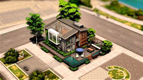 Eco Urban City House No Cc From Dh4s Sims 4 Downloads