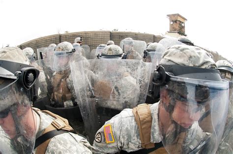 Us Army Domestic Quick Reaction Force Riot Control Training Photos