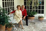 Wife Tova Traesnaes Actor Ernest Borgnine pose for a portrait in circa ...