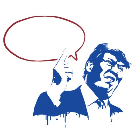Donald Trump Stencil Illustration Transparent Png And Svg Vector File