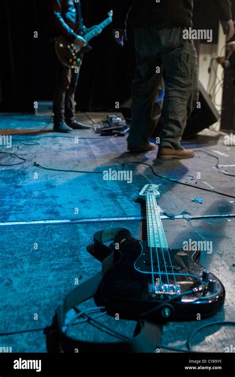 Rock Band Playing Stock Photo Alamy
