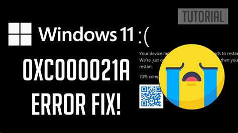 Fix Blue Screen Error 0xc000021a In Windows 1110 2024 Youtube