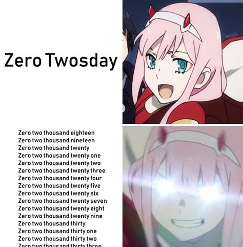 Happy Zero Twosday Everyone Rdarlinginthefranxx