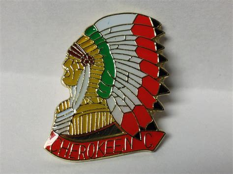 Cherokee Indian Lapel Hat Pin New Gettysburg Souvenirs And Ts