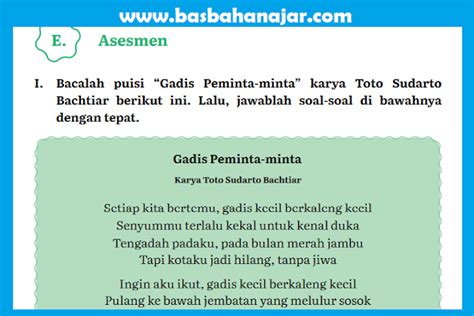 Kunci Jawaban Bahasa Indonesia Kelas 11 Halaman 161 163 Asesmen Bab 5
