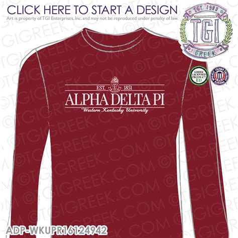 Alpha Delta Pi AΔΠ Adpi Sorority Pr Sisterhood Formal T Shirts Greek Mixers Tgi