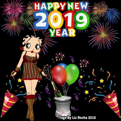 Happy New Year 2019 Betty Boop Happy New Year 2019 Betty Boop Betty Boop Cartoon Betty
