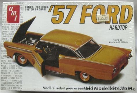 amt 1 25 1957 ford fairlane 500 2 door hardtop stock custom drag versions t285