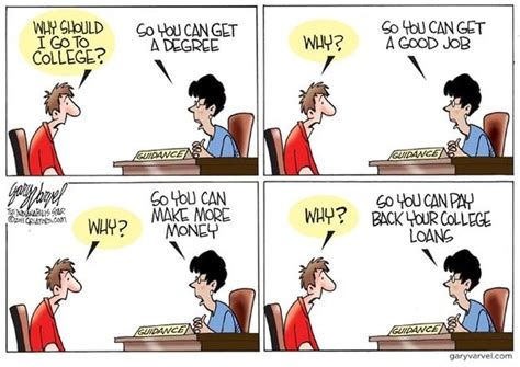 Why Should I Go To College Comic Strip College Loans College Humor