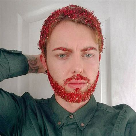 latest weird instagram trend glitter beards