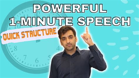 Prepare A 1 Minute Speech With These 3 Simple Steps Youtube