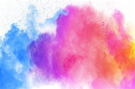 Multi Colour Powder Explosion Launched Colourful Dust Particles
