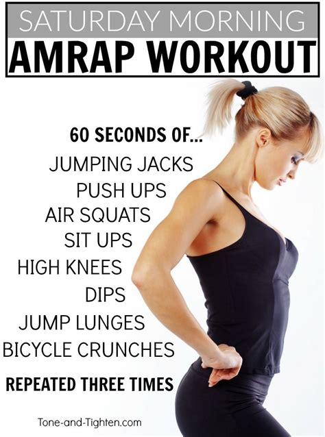 Saturday Morning Amrap Workout Amrap Workout Bodyweight Workout