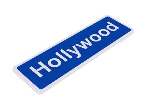 Hollywood Blvd Sign B881 Tinworld Landmark Memorabilia Signs