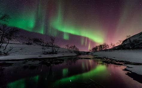 Hd Wallpaper Aurora Northern Lights Iceland Iceland Aurora Borealis
