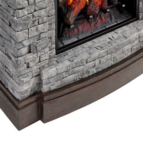 Allen Roth 445 In W Gray Faux Stacked Stone With Cocoa Infrared