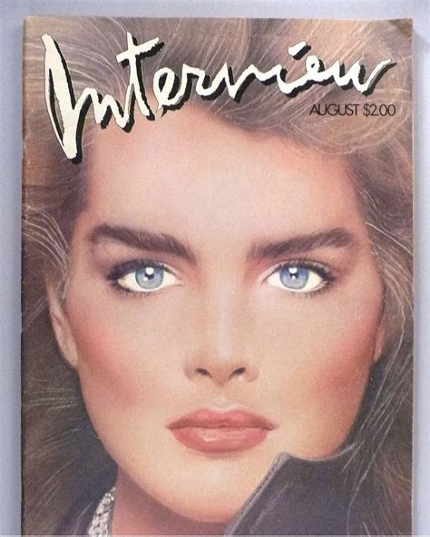 Brooke Shields Andy Warhol Interview Crown Jewelry Cover Instagram