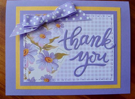 Thank You Greeting Card Handmade Thank You Card Floral Thank Etsy