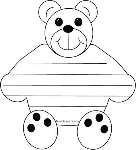 Free Printable Teddy Bear Writing Paper 97a In 2021 Writing Paper