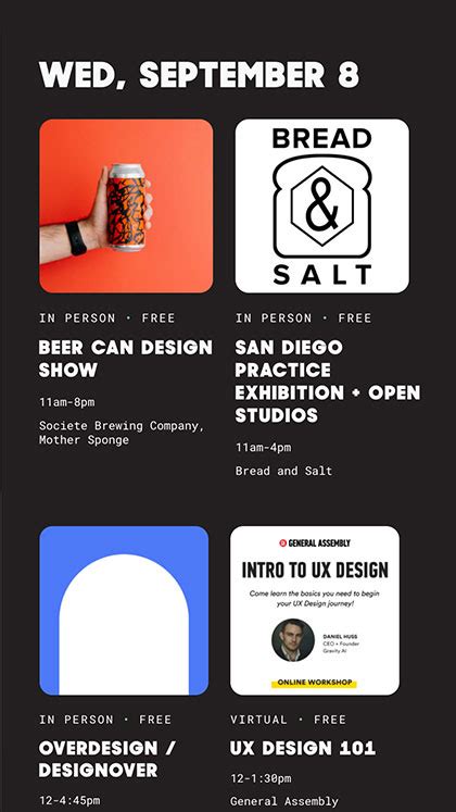 San Diego Design Week 2021 Mobile Report