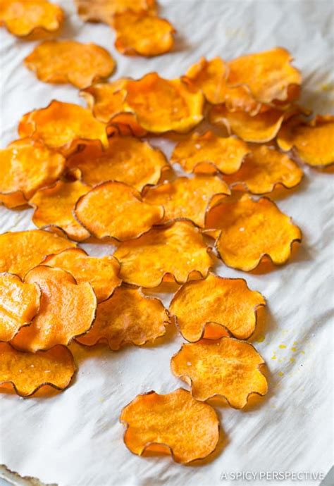What's more, there are plenty of different ways to make potato chips, depending on your taste preference and time. Baked Sweet Potato Chips Recipe (VIDEO) - A Spicy Perspective