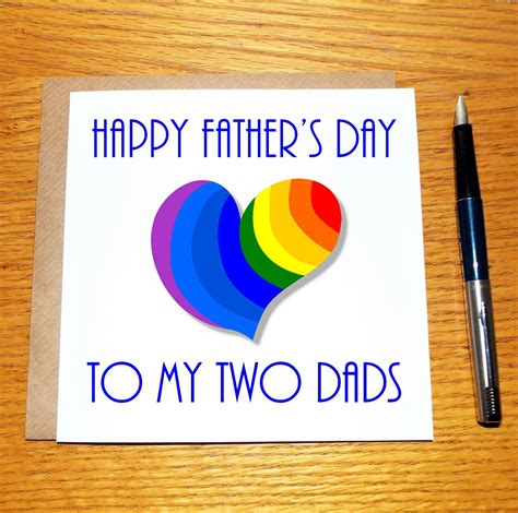 Gay Fathers Day Card Unique Original Gay Greeting Card Etsy