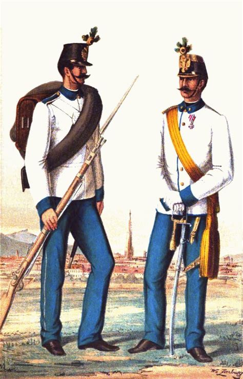 Austria Infantry 1860 1867 Uniformi Militari Militari Risorgimento