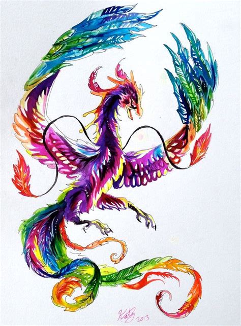 Rainbow Phoenix Tattoo By Lucky978 On Deviantart