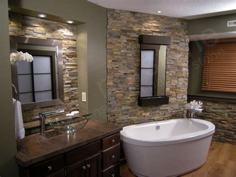 20 Beautiful Bathroom Designs With Stone Walls