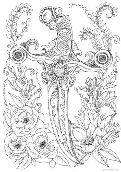 Knife Printable Adult Coloring Page From Favoreads