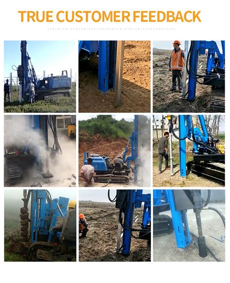 Hydraulic Hammer Pile Driver Solar Ramming Machine For Solar Project