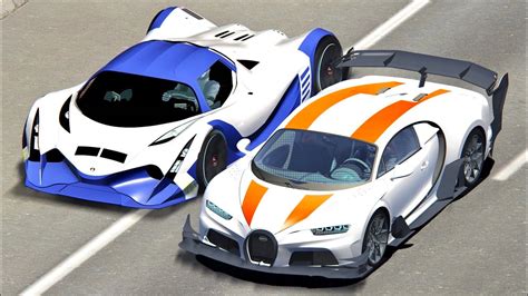 Bugatti Chiron Gtr Vs Devel Sixteen Drag Race 20 Km Youtube