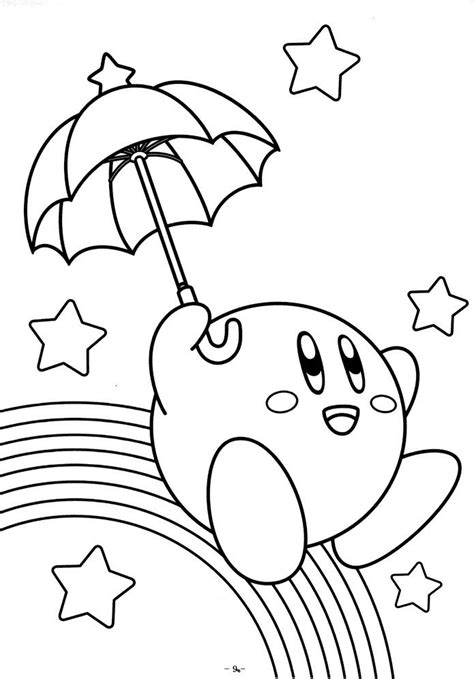 Free Printable Kirby Coloring Pages For Kids | Mario coloring pages
