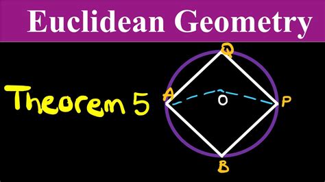 Euclidean Circle Geometry Theorem 5 Youtube