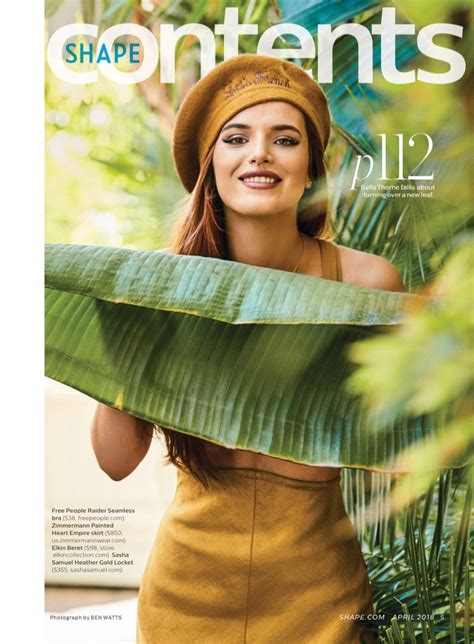 Bella Thorne Summer Fashion Shoot Shape Magazine Cover