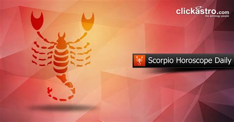 Todays Scorpio Horoscope Thursday April 25 2024 Clickastro