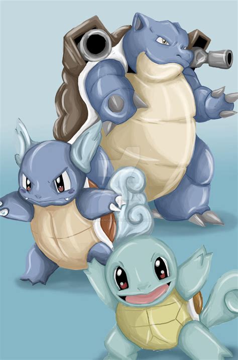 Squirtle Evolution By Itzamandayay On Deviantart