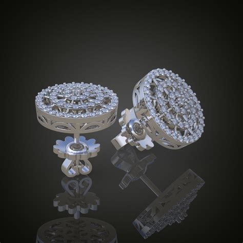 Earring 3d Model 3d Printable Model 0013 10 3d Model 3d Printable