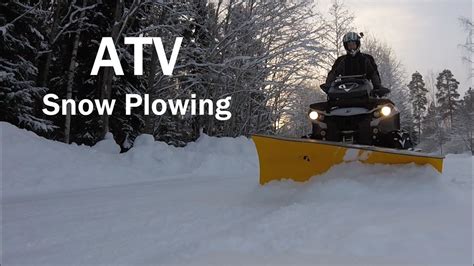 Ultimate Atv Snow Plowing Video Youtube