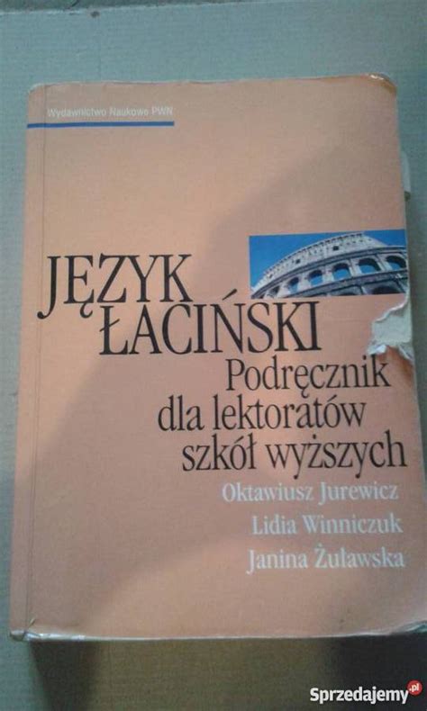 Język łaciński. Podręcznik dla lektoratów szkół wyższych Warszawa - Sprzedajemy.pl