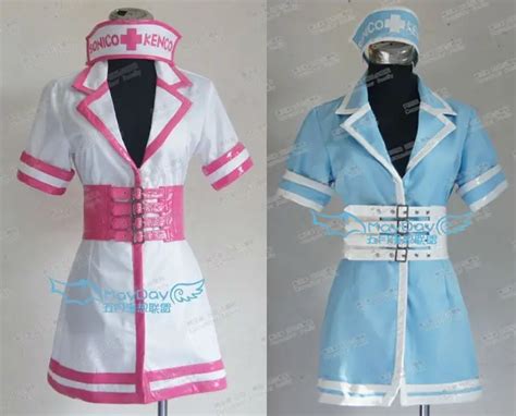super sonico sonicomi nurse uniform cosplay costume dress custom made free shipping in anime