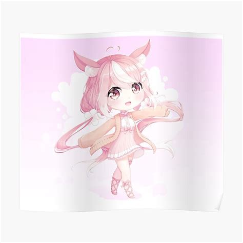 Nylia Cute Bunny Girl Poster By Kheilahirai Redbubble