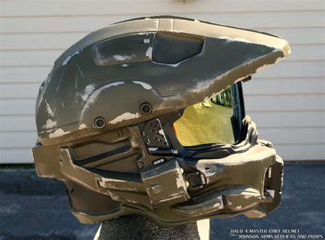 Halo 4 Master Chief Replica Helmet Side View By Johnsonarmsprops On