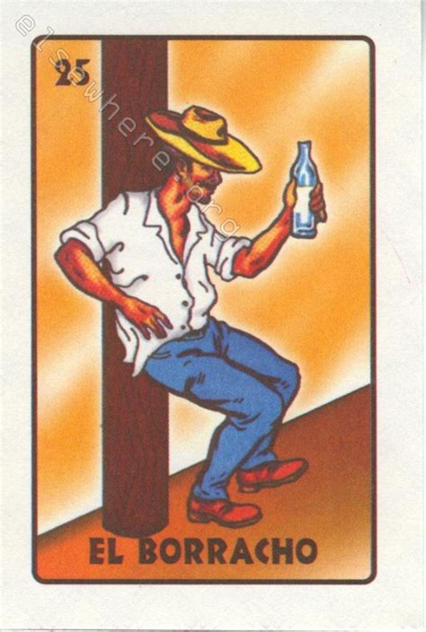 25 El Borracho Loteria Los Compadres Loteria Collection Latin American Art Mexican Art