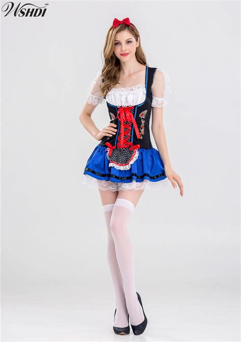 Aliexpress Com Buy Sexy Women Blue Beer Maid Costume German Wench