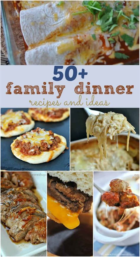Serve them with egg noodles or mashed potatoes, and you can always freeze the leftovers for a lazy night. 50+ Family Dinner Recipes - Shugary Sweets
