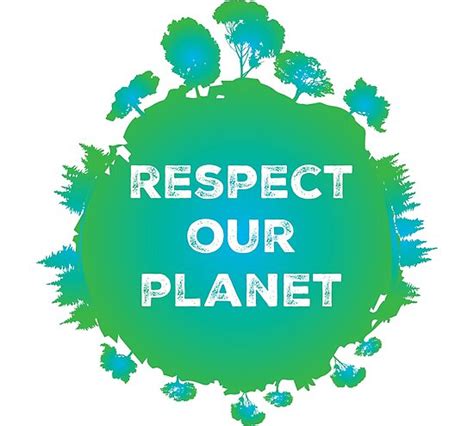 Respect Our Planet Protect The Environment Earth Day Trees Poster By